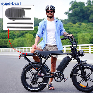 Siège passager Superbsail OUXI V8, super confortable, gel <span class=keywords><strong>amortisseur</strong></span>, cuir imperméable, accessoires pour vélos de route - Product Image 4