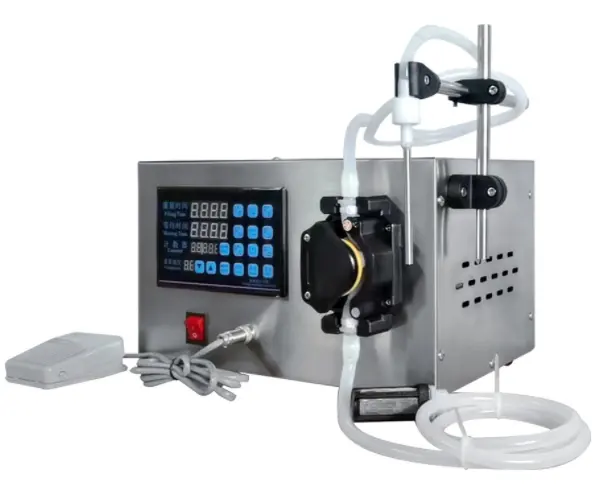 small digital control peristaltic pump liquid filling machine 1-200ml