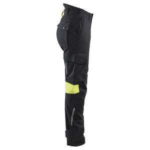 BLAKLADER - 710715129933C50 Pantalones inherentes para mujer Negro/Amarillo de alta visibilidad-PANTALONES DE TRABAJO EAN 7330509919248 PANTALONES DE TRABAJO VAQUERO - Product Image 5