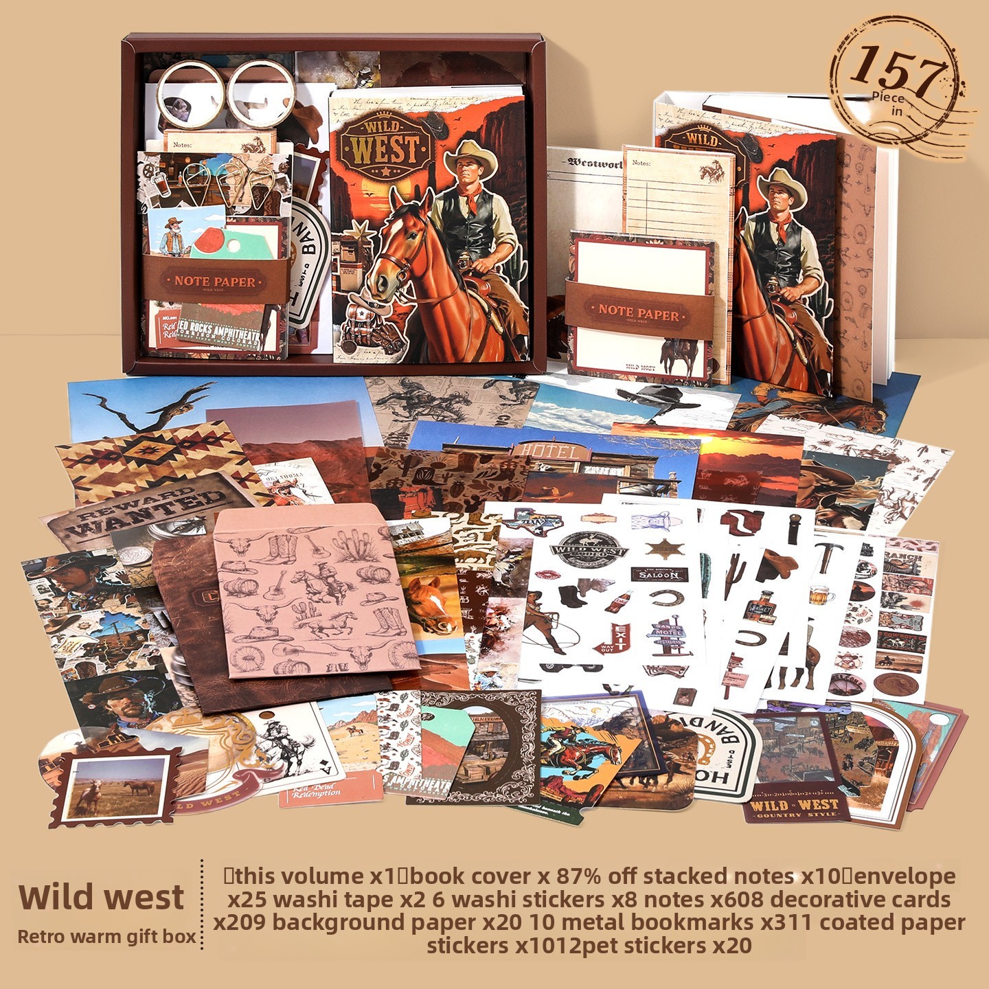 8 Western Cowboy-marron