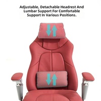 Chaise de gaming électrique haut de gamme en cuir pleine fleur avec fonction inclinable et base métallique robuste pour l'e-sport