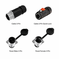 Conector Impermeable IP67 de Alta Tensión para Exteriores, IEC 62852 UL 6703 MJ32, 2-5 Pines, para Automatización Industrial y Almacenamiento de Energía