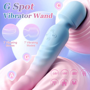 Vibrador de Masaje Japonés de Silicona de Dos Cabezas para Mujeres, Lesbianas, Proveedores de Vibradores, Masajeador <span class=keywords><strong>AV</strong></span> Calefactado para Parejas, Precio al por Mayor - Product Image 5