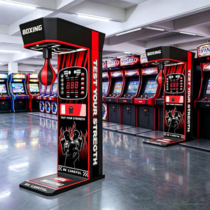 Macchina da Gioco Arcade a Moneta per Pugilato, Sfida di Forza Sportiva per Adulti, Gioco da 1-6 Giocatori per Carnevale e Sala Giochi al Coperto - Product Image 2