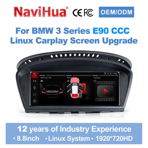 วิทยุติดรถยนต์ NaviHua รุ่นใหม่ ขนาด 8.8 นิ้ว ระบบ Linux แบบ OEM พร้อม GPS และ Carplay สำหรับรถยนต์ BMW ซีรีส์ 3 รุ่น E90 E91 CCC ปี 2004-2008 เครื่องเล่น DVD ในรถยนต์ - Product Image 1