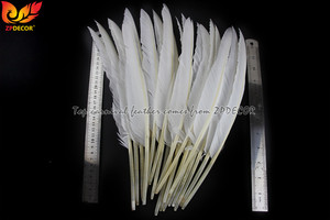 ZPDECOR Factory Großhandel Günstige Lager 30-35 cm White Duck <span class=keywords><strong>Pointer</strong></span> Flügel federn für Trinidad Carnival Kostüme - Product Image 5