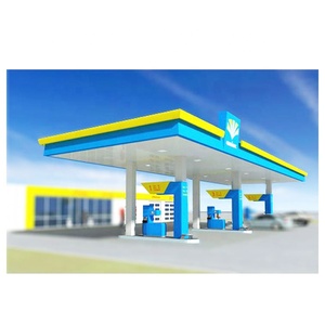 Kinh Tế Không Gian Thép Lợp Nhiên Liệu Trạm Xăng Tán Trạm Xăng Xây Dựng - Product Image 1