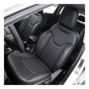 Housses de siège sur mesure pour voiture, accessoires pour 5 sièges, ensemble complet en similicuir pour Jeep Grand Cherokee Compass Wrangler - Product Image 1