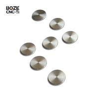Disques ronds en titane pur ou en titane Ti6Al4V personnalisés, usinés avec précision par CNC, forgés, pièces en titane