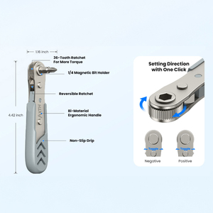 AXTH DIY – Kit de tournevis à cliquet multifonctionnel 17-en-1 avec embouts magnétiques de précision – Outil de réparation portable – Fournisseur - Product Image 5