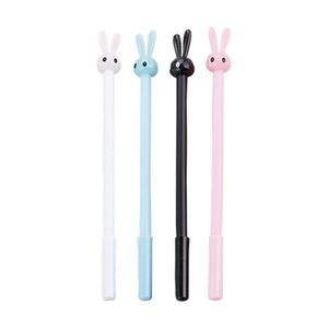Hot-Selling Creative Cartoon Cute Rabbit Plastic Gel Ink <b>Pen</b> With Custom Logo Writing <b>Refill</b> Black or Blue Ink for Student Gift - Product Image 1
