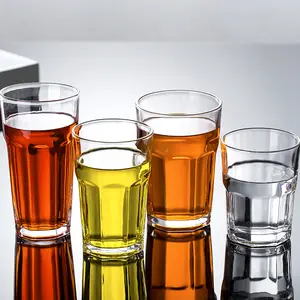 Óculos transparentes vazios, óculos 140ml 280ml 340ml 420ml vidro para beber uísque vodka, copos