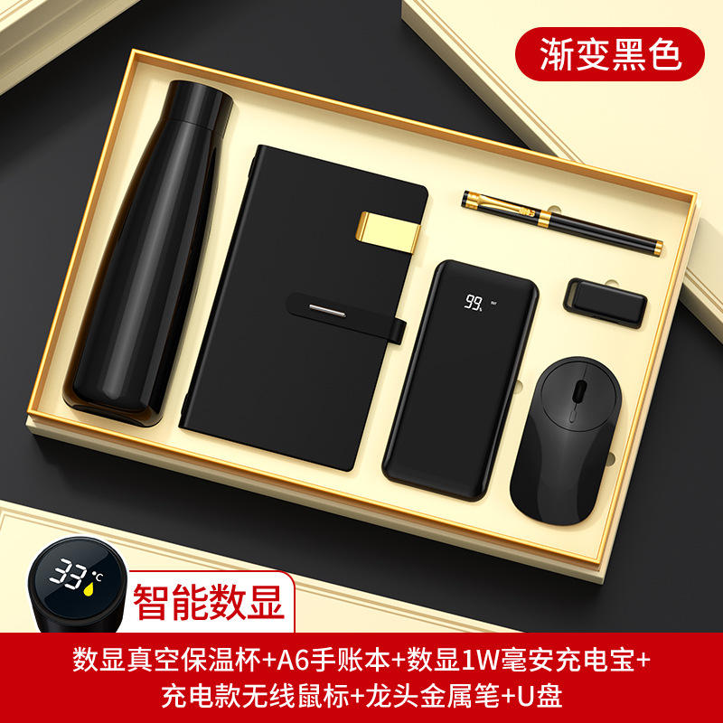 ปากกาจอแสดงผลดิจิตอลไล่ระดับสีดำ แหล่งจ่ายไฟเมาส์โน้ตบุ๊ก USB แฟลชไดรฟ์