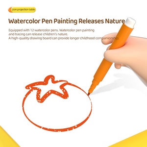 Chiếu vẽ bảng sư tử hình hoạt hình đa chức năng graffiti viết máy tính bảng với ánh sáng vẽ đồ chơi trẻ em - Product Image 5