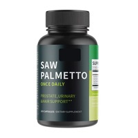 Complément Alimentaire en Capsules de Palmier Nain (Saw Palmetto) à Marque Blanche OEM pour Hommes Adultes, Favorisant la Santé de la Prostate et Urinaire, Sans Gluten