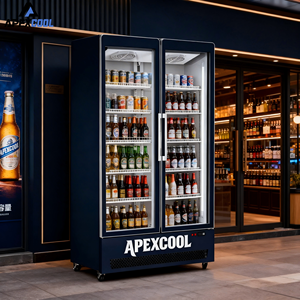 Réfrigérateur vertical avec porte vitrée pour boissons, refroidisseur de boissons - Product Image 6