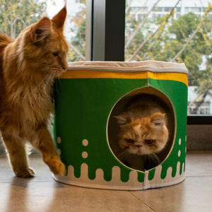 Manufacturer Wholesale Hamburger French Fries Cat <b>Bed</b> Cute Design - Product Image 3