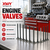 Paire de soupapes d'admission et d'échappement contrôlées pour échange de gaz, pour la reconstruction de culasse de moteur diesel Toyota 13711-54030 13715-54050