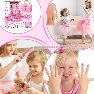 Boîte à trésors en diamant, jouets <span class=keywords><strong>de</strong></span> déguisement <span class=keywords><strong>de</strong></span> <span class=keywords><strong>princesse</strong></span>, boîte à <span class=keywords><strong>maquillage</strong></span> portable, jouet <span class=keywords><strong>de</strong></span> <span class=keywords><strong>maquillage</strong></span> lavable avec couronne - Product Image 3