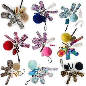 Accessoires de porte-clés de sécurité en néoprène, porte-clés de <span class=keywords><strong>défense</strong></span> personnelle avec sifflet d'alarme pour enfants et femmes RTS - Product Image 6