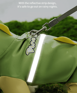 Chubasquero de etiqueta privada plegable, arnés para perros, abrigo de doble capa para perros, chaqueta Hde, chubasquero transparente con capucha, chubasquero para mascotas - Product Image 6