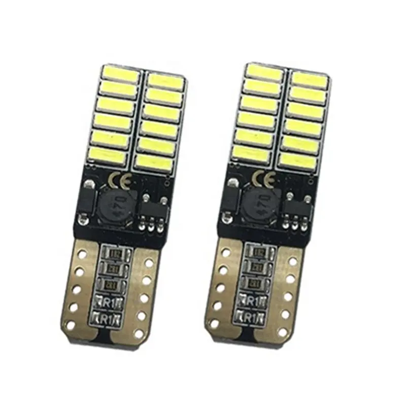 RUTENSE High brightness car led T10 canbus W5W 4014 24SMD led Auto t10 led bulbs Parking Lights interior