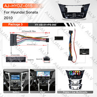 Autoradio Aijia pour HYUNDAI Sonata 2010 RHD, cadre noir mat, lecteur Android pour voiture, grand écran, cadre en plastique, câblage Canbus
