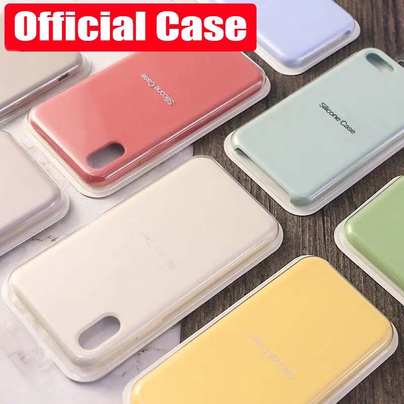 Casing ponsel silikon mewah untuk iphone, casing ponsel silikon asli mewah untuk penutup iphone 6 6S Plus X XS MAX XR 7 8 11 12 dengan Logo