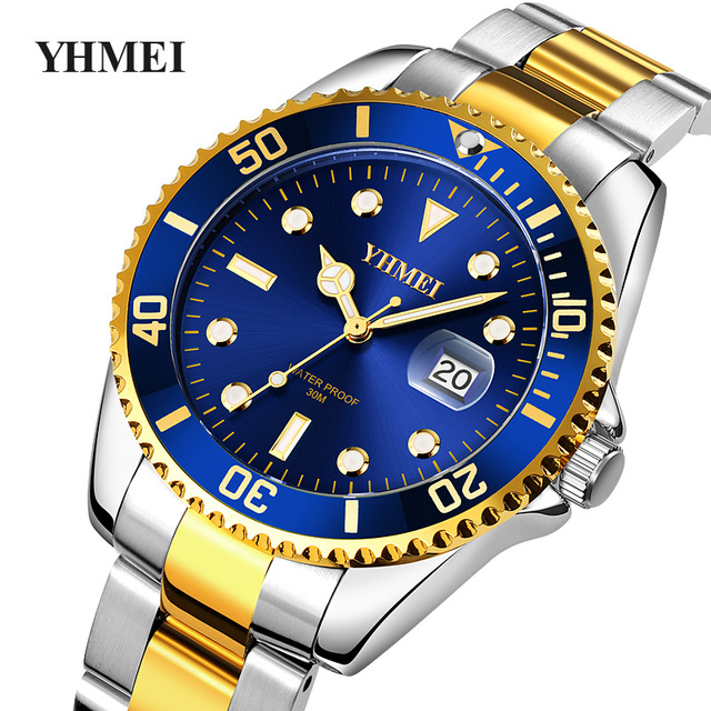 Popular Brand Watches Luxury Brand High Quality Original Casual Business Gold Watches Stainless Steel Men's Quartz Watches