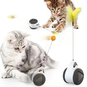 Venda direta da fábrica animal de estimação interativo quebra-cabeça equilibrado balanço carro não topple gato brinquedo