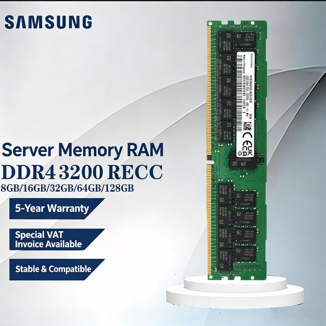 For Server RAM 8GB/16GB/32GB/64GB DDR4/DDR5 RECC & DDR5 RECC DDR4-3200 ECC REG 32GB Server Memory in Stock
