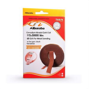 Corundum Abrasive Cloth Roll 115x50000 Mm 80 Grit For Metal Sanding - Product Image 2