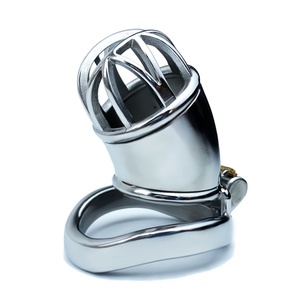 Jaula de Castidad Masculina FRRK Strong Lock, Dispositivo de Castidad de Acero Inoxidable 304, Jaula de Castidad con Bloqueo para Pene, Juguetes Sexuales para Hombres, Sissy Gay - Product Image 2