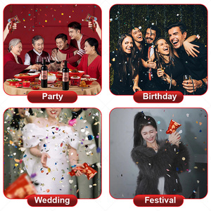 Gran oferta, pistola de fuegos artificiales inflable de mano creativa, película de aluminio, accesorios para fiesta de cumpleaños, accesorios de alegría, confeti feliz <span class=keywords><strong>Boom</strong></span> - Product Image 6