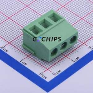WJ500V-5.08-3P Screw Terminal Block Through hole Component (THT),P=5.08mm Connector 1x3P 5.08mm Green Through Hole - Product Image 1