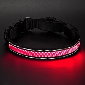 <span class=keywords><strong>Collar</strong></span> de Perro con Luz de Seguridad LED de Piel Sintética Sólida, Recargable por USB, Ajustable, Impermeable, Protector de Airtag, Nuevo Estilo - Product Image 4