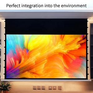 Pantalla de Cine Eléctrica Seeball de 100 Pulgadas 16:9, Pantalla de Techo Oculta Electrónica, Control RF, Tela de PVC Blanca, Montaje en Techo - Product Image 3