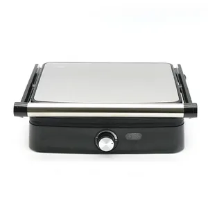 Fabbrica all'ingrosso a basso prezzo senza fumo 4-Slice elettrica per interni griglie con non-stick Bbq piastre in acciaio inox pannello fresco maniglia