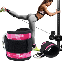 LADYGLOW-Sangles de Jambe Réglables avec Rembourrage en Néoprène pour Exercices du Bas du Corps Fessier, Sangle de Cheville pour Machine à Câble