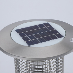 Tueur de moustiques solaire à tube 60x26mm en acier inoxydable, lumière anti-parasites extérieure - Product Image 3