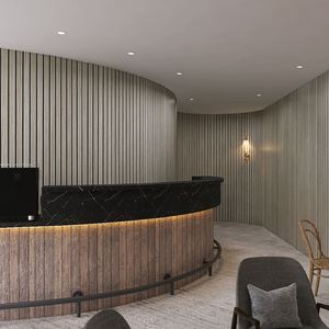 แผ่นผนังกันเสียง Kasaro เป็นมิตรกับสิ่งแวดล้อม แผ่นอะคูสติกไม้ยืดหยุ่น ติดตั้งง่าย - Product Image 5