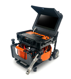 Caméra d'inspection des canalisations AMJET R22-MAX à double objectif, 1080P HD, localisateur 512 Hz intégré, câble de 50 m, équipement de plomberie industrielle - Product Image 3