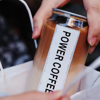 Bouteilles personnalisées en PET transparent pour boissons gazeuses, café froid, jus de fruits – 250 ml, 330 ml, 500 ml