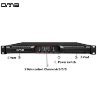 PFA4K4 650 Watts 4 canaux Studio Master numérique puissant Dj Power Audio vidéo classe D Subwoofer Hifi amplificateur vocal