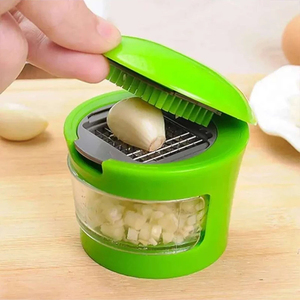 Stainless Steel Manual GarlicPress Household Garlic Masher Kitchens GarlicCutter Minced Machine <b>Tool</b> Kitchen Gadget Accessories - Product Image 1