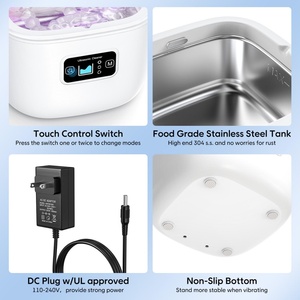Mini Ultrasonic <b>Cleaner</b> Machine Jewelry Retainers Whitening Trays Dental Mouth Brush Cleaning Machine Ultrasonic <b>Cleaner</b> - Product Image 3