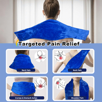 Compresse chaude/froide World Bio pour soulager les douleurs au cou et aux épaules, coussin chauffant avec fonction anti-stress (51x46cm)