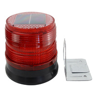 Lampe stroboscopique LED solaire Aufiner pour véhicules d'urgence, lumière de sécurité routière clignotante, couleur rouge