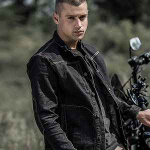 S.archon Instructor Tactical Multi-pocket Trend Slim <strong>Jacket</strong> Special Force Commuter Loose <strong>Men's</strong> <strong>Thin</strong> Denim <strong>Jacket</strong> - Product Image 5