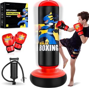 Sac de frappe gonflable pour enfants, ensemble de boxe, taille personnalisée, cadeaux pour garçons et filles de 5 à 12 ans, pratique du karaté, du taekwondo, équipement de boxe - Product Image 1